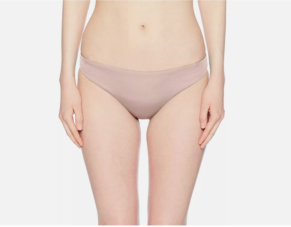 The Bikini Lab Women's Solid Basic Cinched-Back Hipster Bikini Bottom Size M